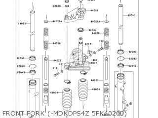FRONT FORK (-MDKDPS4Z 5FK40200) - BR125B2 WIND 125 2005 CANADA