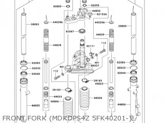 FRONT FORK (MDKDPS4Z 5FK40201-) - BR125B2 WIND 125 2005 CANADA