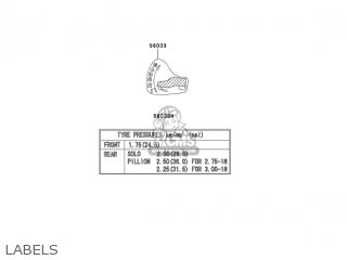LABELS - BR125B2 WIND 125 2005 CANADA