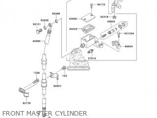 FRONT MASTER CYLINDER - BR125B2 WIND 125 2005 CANADA
