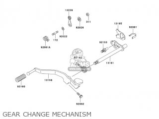 GEAR CHANGE MECHANISM - BR125B2 WIND 125 2005 CANADA