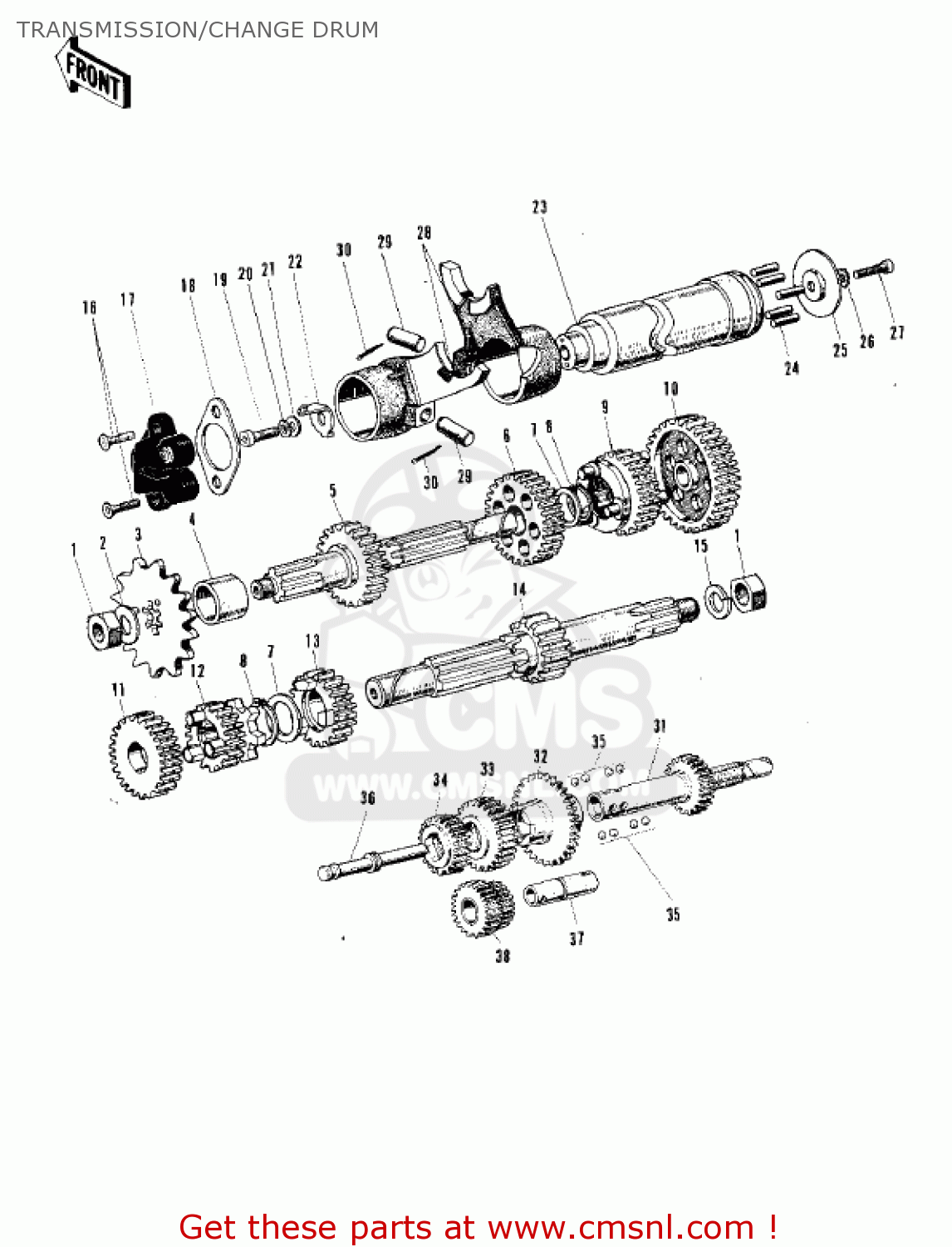 TRANSMISSION/CHANGE DRUM C2SS ROADRUNNER 1967 USA