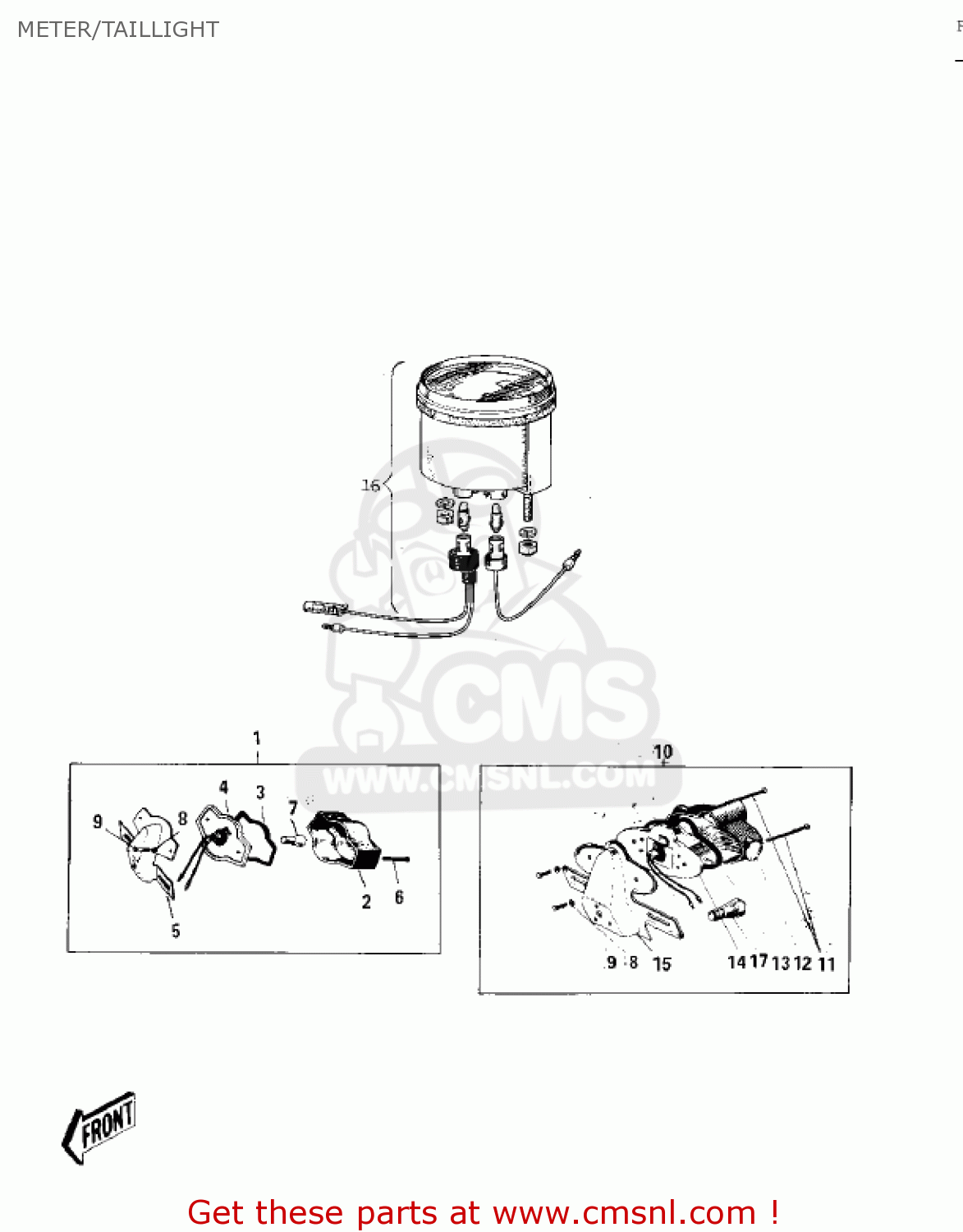 METER/TAILLIGHT C2SS ROADRUNNER 1967 USA