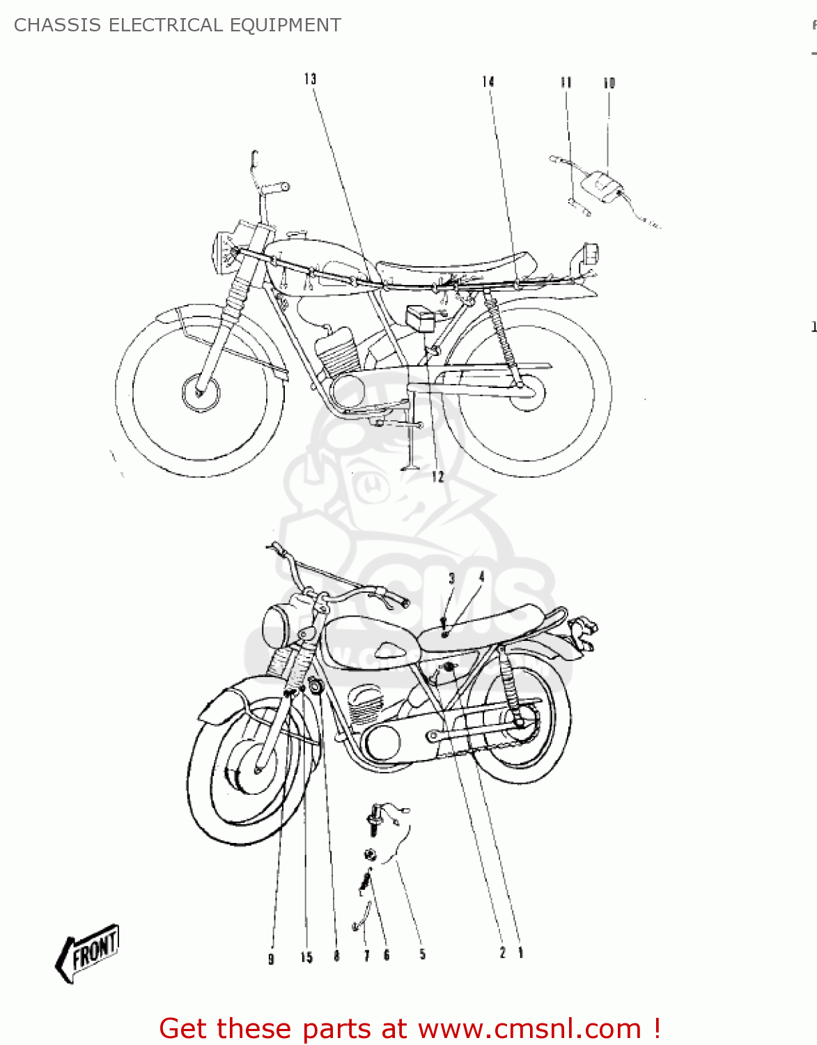 CHASSIS ELECTRICAL EQUIPMENT C2SS ROADRUNNER 1968 USA