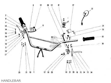 HANDLEBAR - C2SS ROADRUNNER 1968 USA