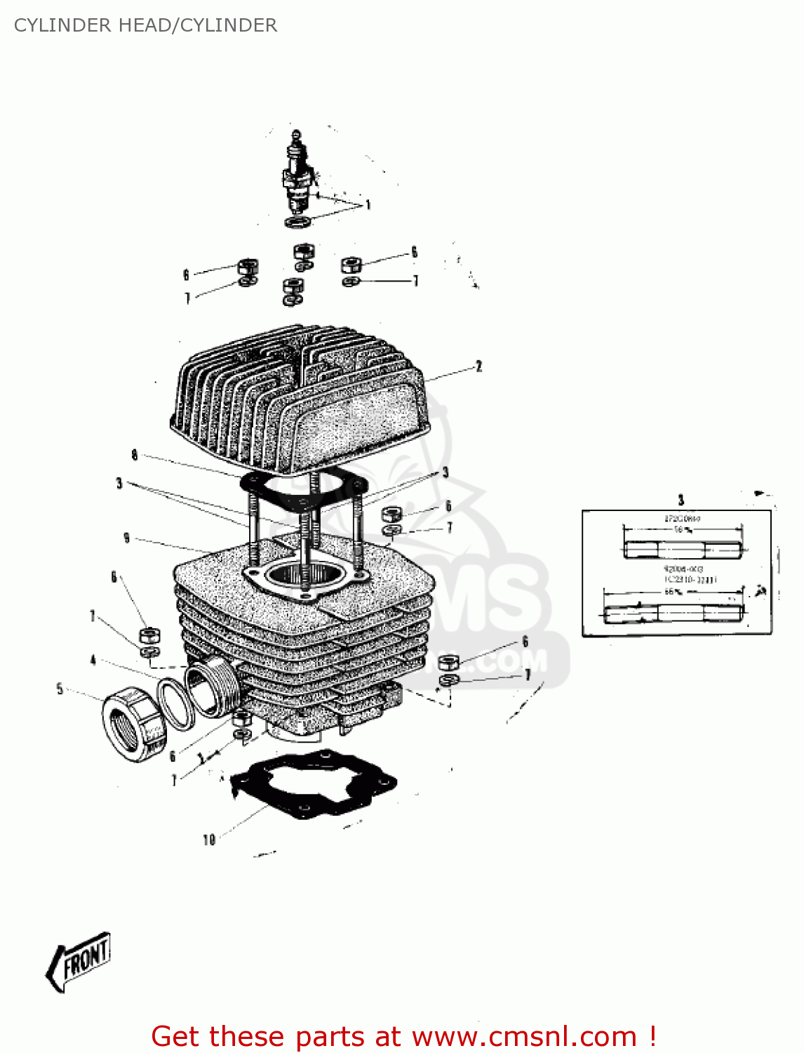 CYLINDER HEAD/CYLINDER C2SS ROADRUNNER 1969 USA