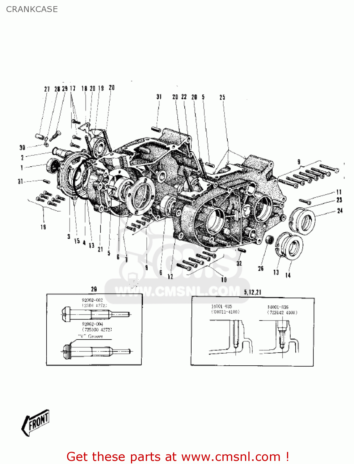 CRANKCASE C2SS ROADRUNNER 1969 USA