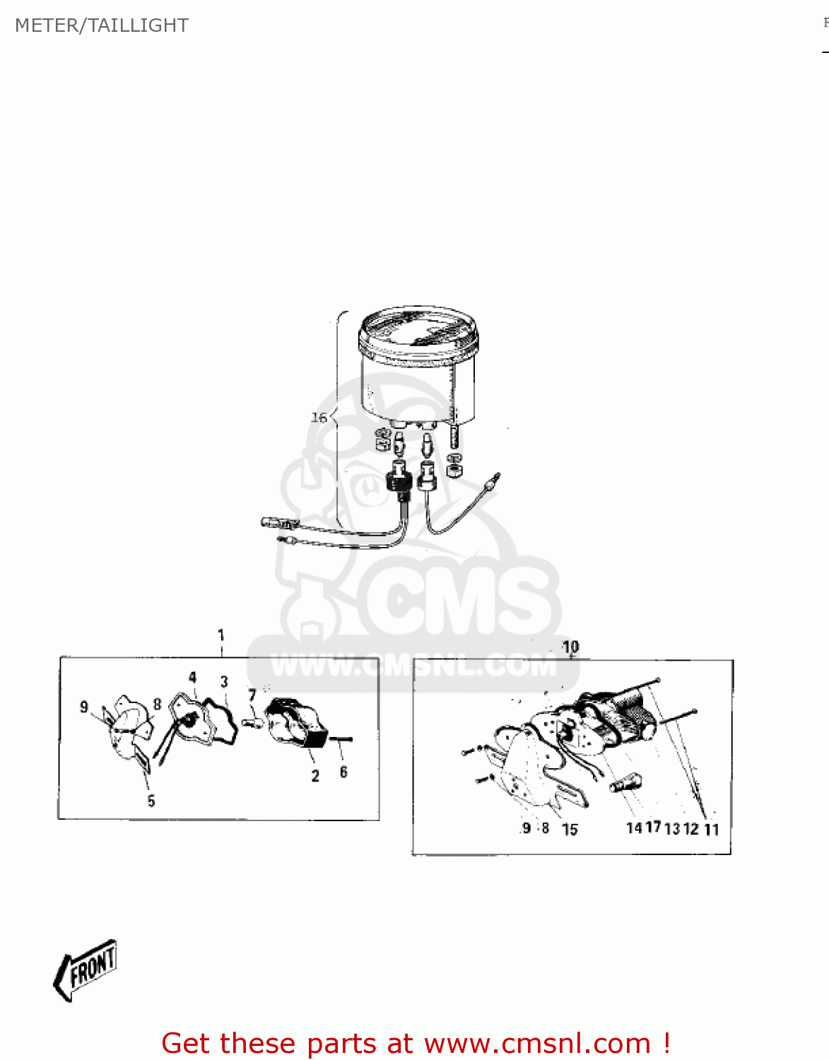 METER/TAILLIGHT C2SS ROADRUNNER 1969 USA