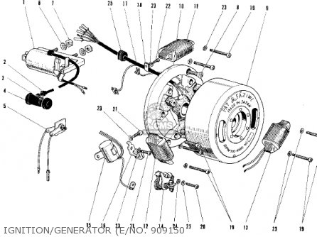 IGNITION/GENERATOR (E/NO. 909150 - C2SS ROADRUNNER 1969 USA