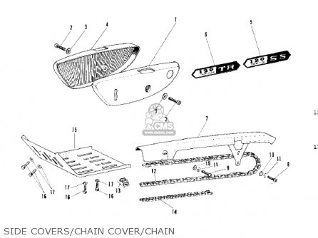 SIDE COVERS/CHAIN COVER/CHAIN - C2SS ROADRUNNER 1969 USA