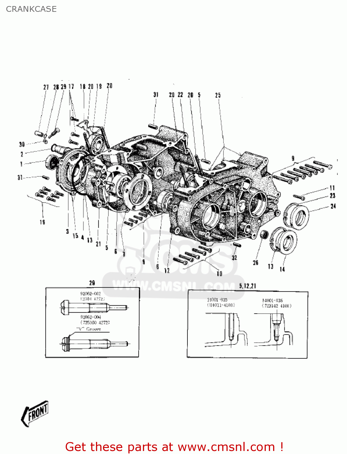 CRANKCASE C2TR ROADRUNNER 1967 USA