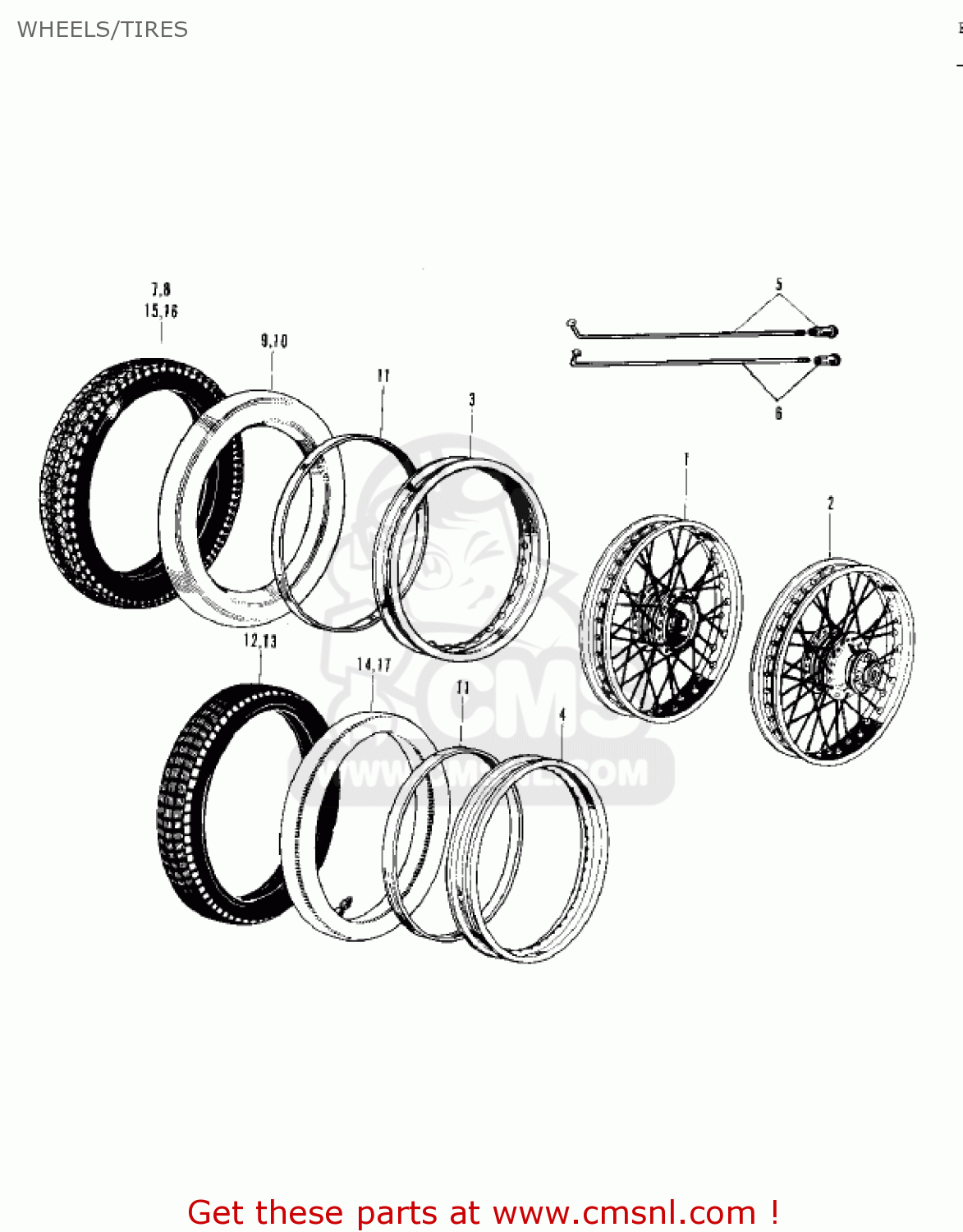 WHEELS/TIRES C2TR ROADRUNNER 1967 USA