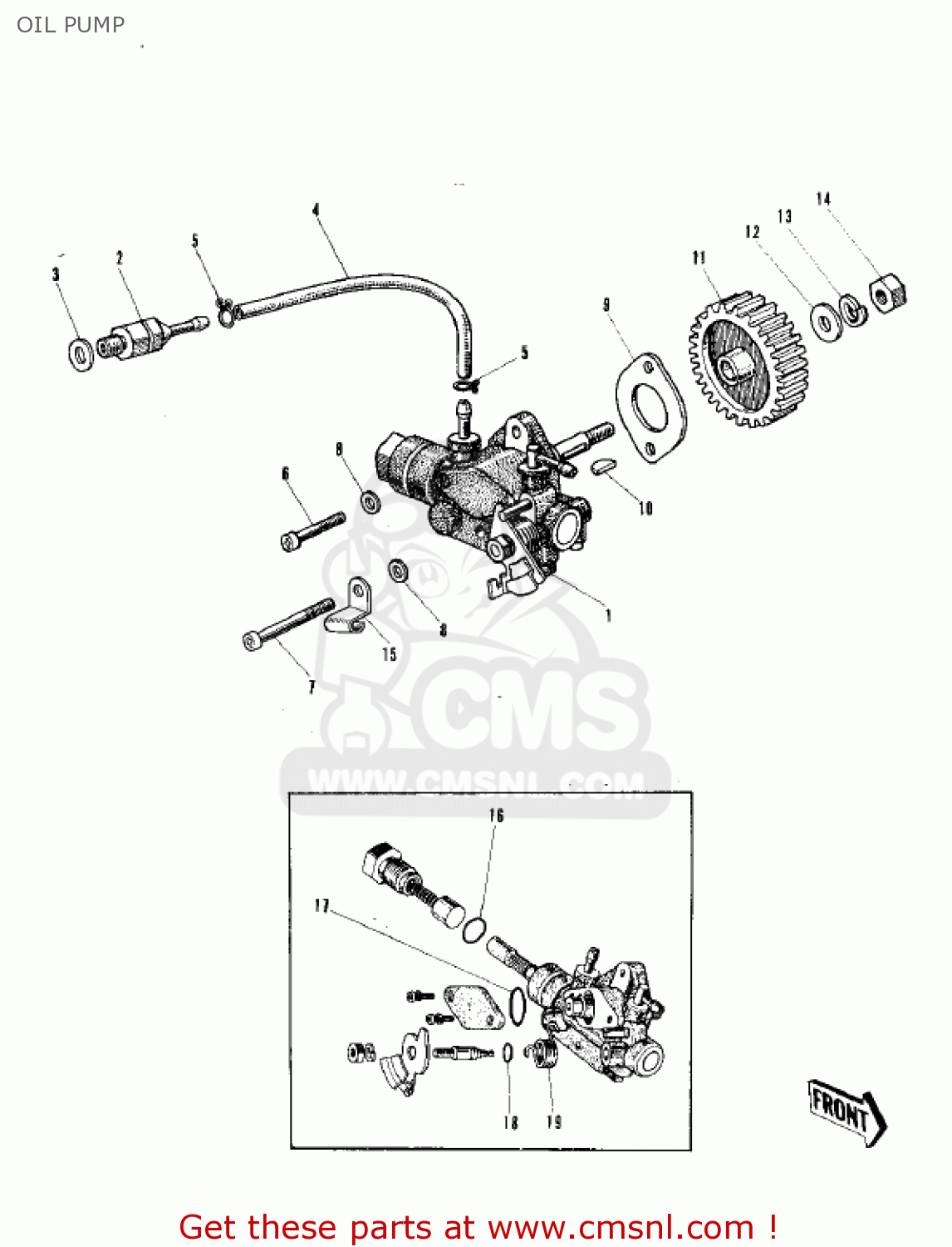 OIL PUMP C2TR ROADRUNNER 1967 USA