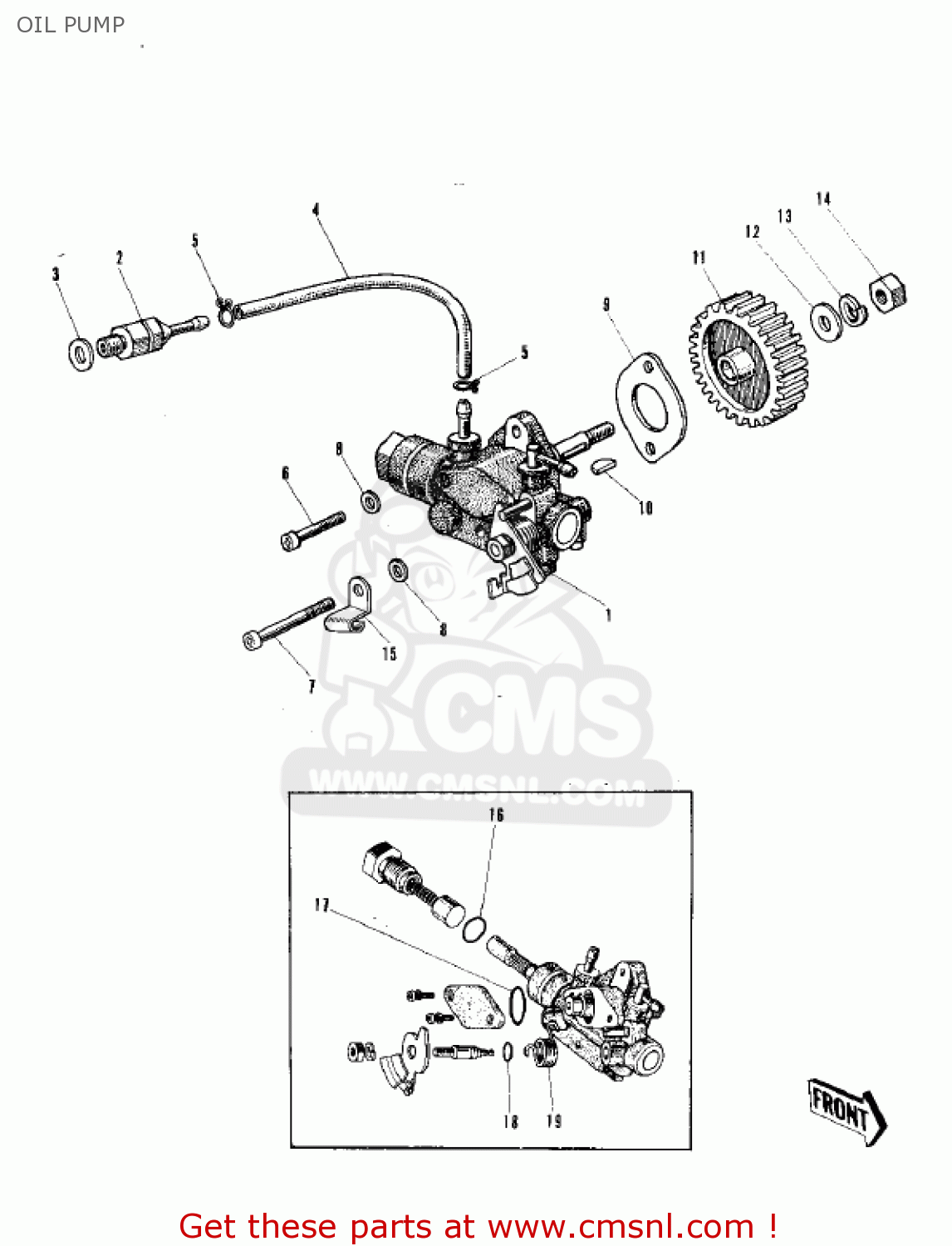 OIL PUMP C2TR ROADRUNNER 1968 USA