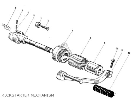 KICKSTARTER MECHANISM - C2TR ROADRUNNER 1968 USA