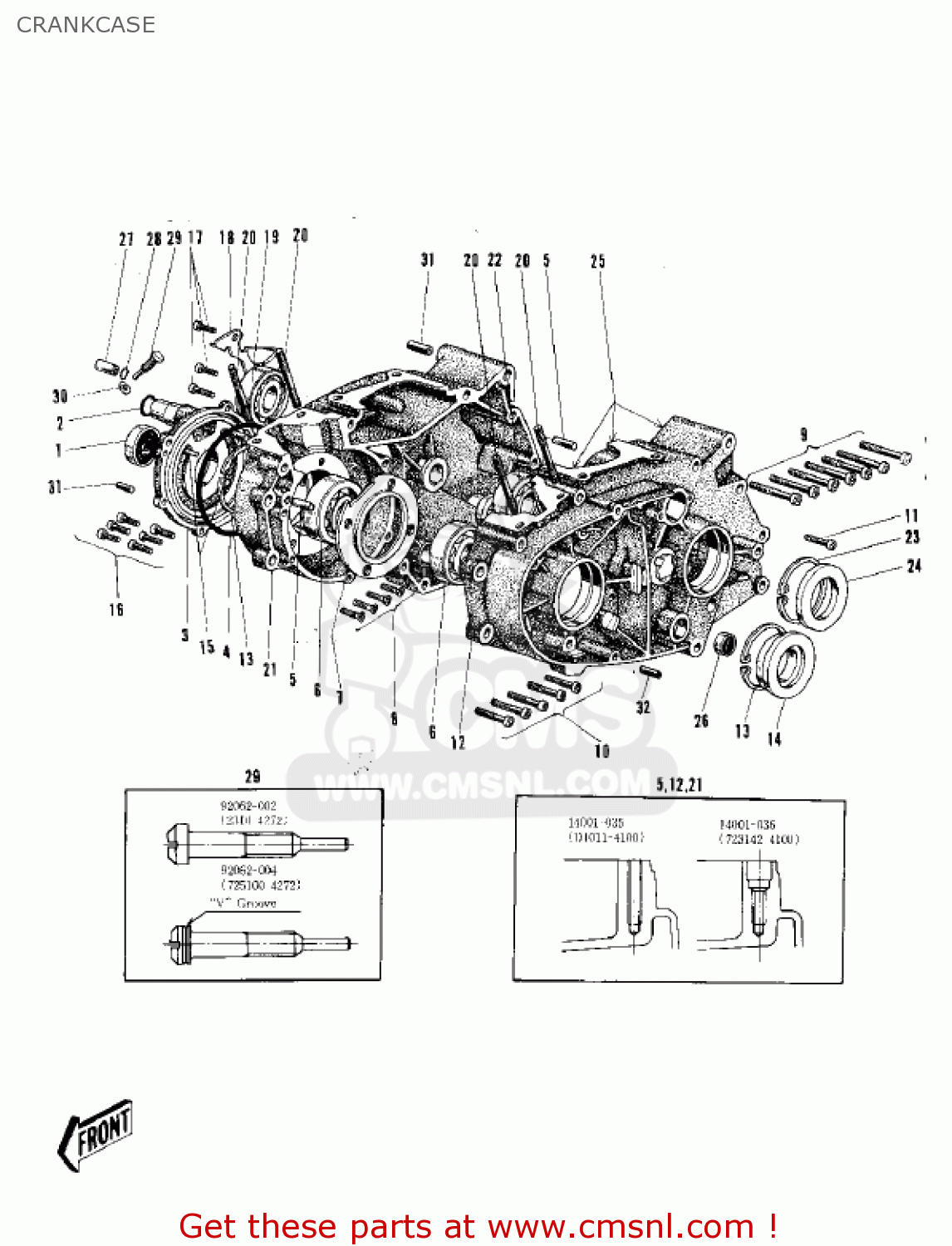 CRANKCASE C2TR ROADRUNNER 1969 USA