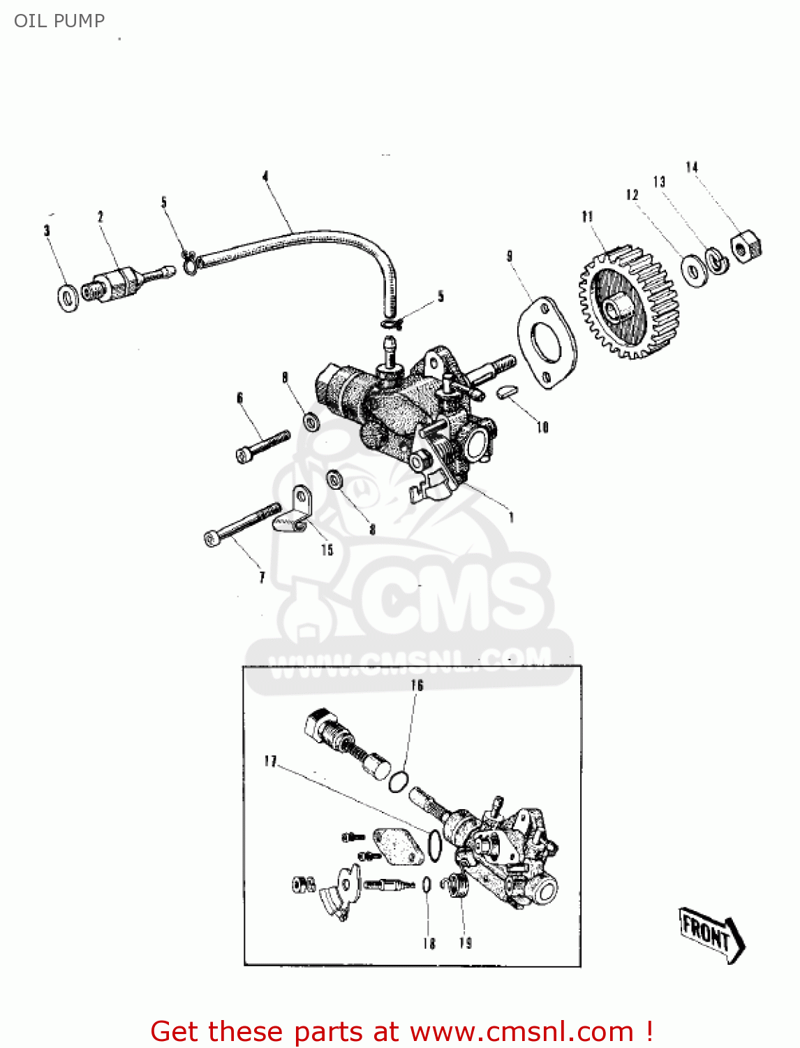 OIL PUMP C2TR ROADRUNNER 1969 USA
