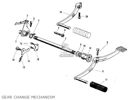 GEAR CHANGE MECHANISM - C2TR ROADRUNNER 1969 USA