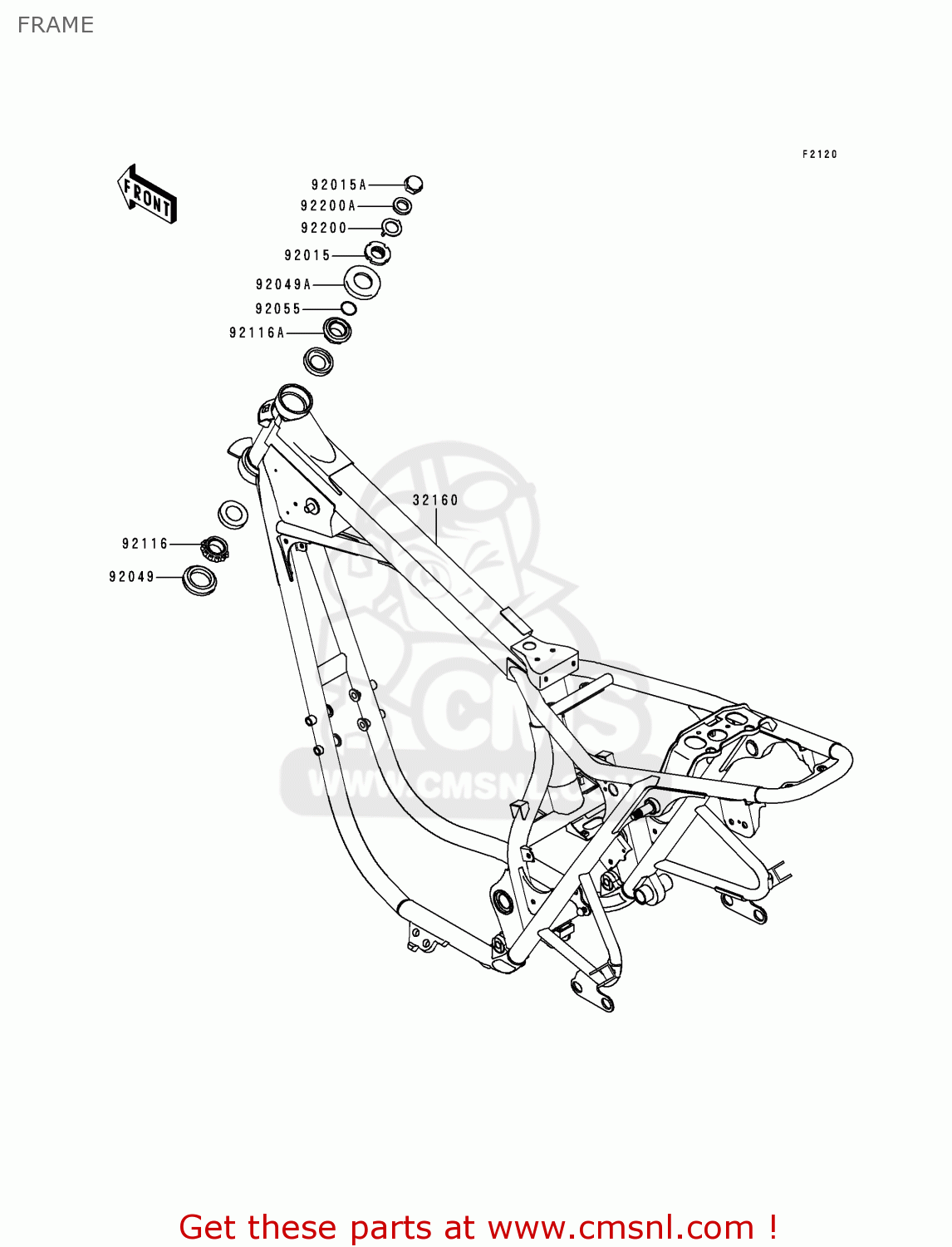 FRAME EJ650A1 W650 1999 EUROPE UK FR NL FG IT NR