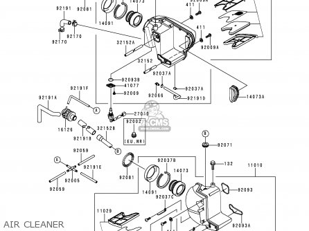 AIR CLEANER - EJ650A1 W650 1999 EUROPE UK FR NL FG IT NR