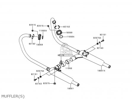 MUFFLER(S) - EJ650A1 W650 1999 EUROPE UK FR NL FG IT NR