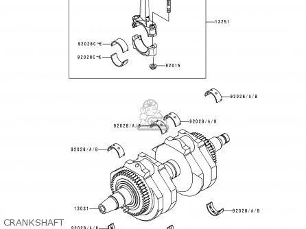 CRANKSHAFT - EJ650A1 W650 1999 EUROPE UK FR NL FG IT NR