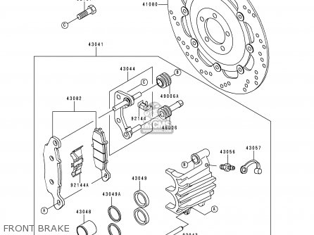 FRONT BRAKE - EJ650A1 W650 1999 EUROPE UK FR NL FG IT NR