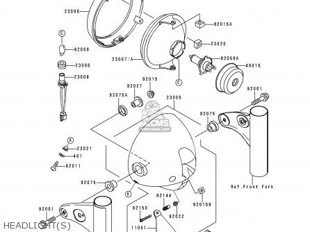 HEADLIGHT(S) - EJ650A1 W650 1999 EUROPE UK FR NL FG IT NR