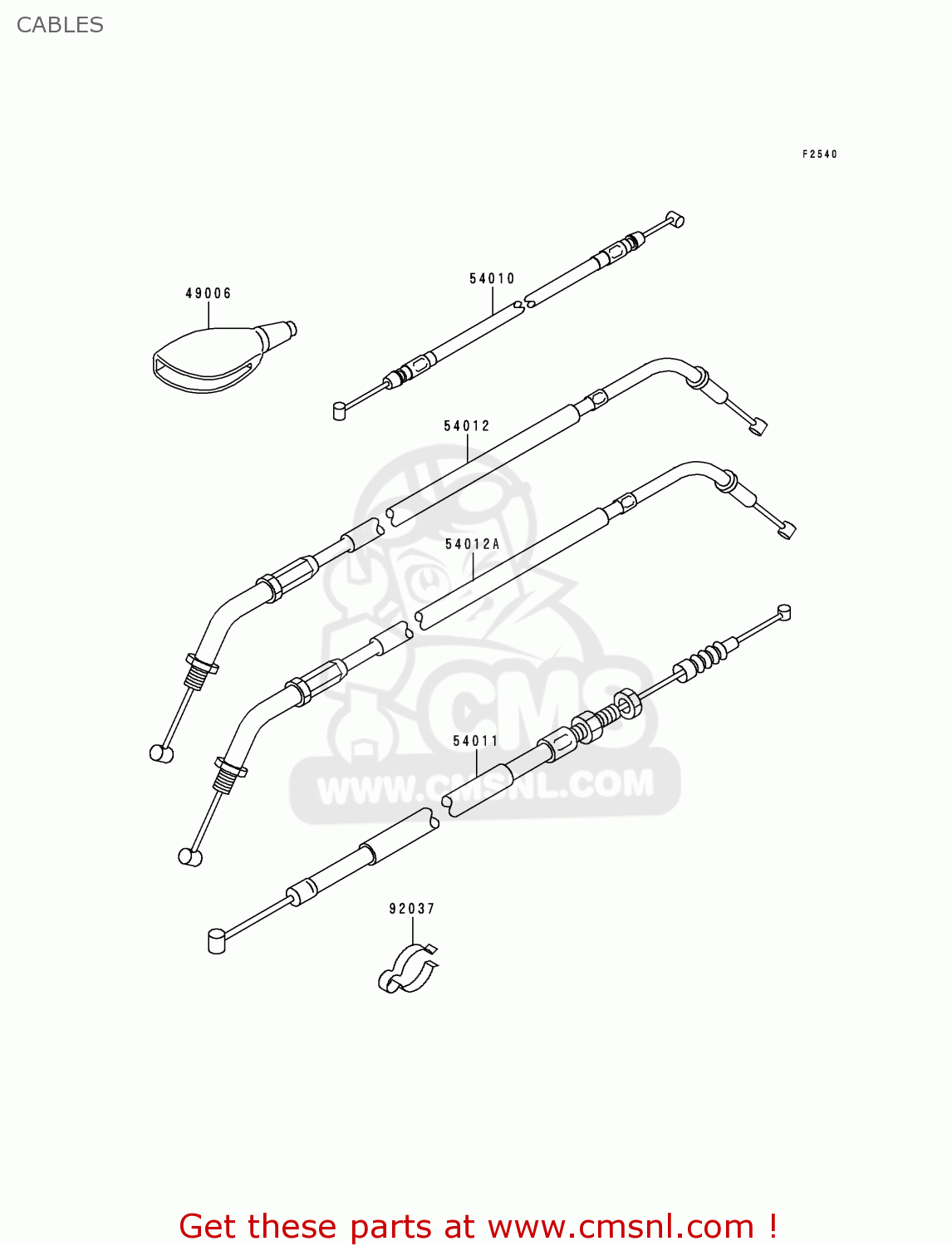 CABLES EJ650A2 W650 2000 USA CALIFORNIA CANADA