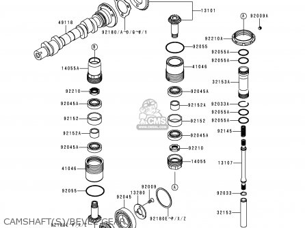 CAMSHAFT(S)/BEVEL GEAR - EJ650A2 W650 2000 USA CALIFORNIA CANADA