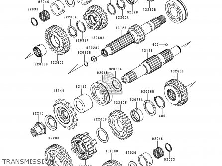 TRANSMISSION - EJ650A2 W650 2000 USA CALIFORNIA CANADA