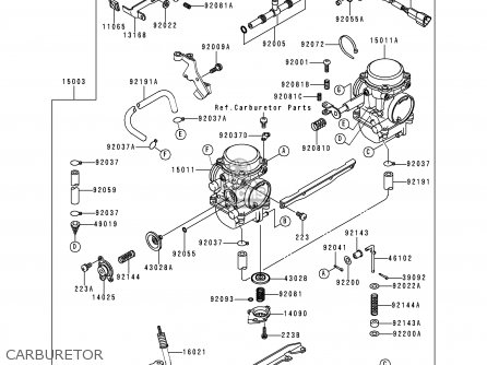 CARBURETOR - EJ650A2 W650 2000 USA CALIFORNIA CANADA