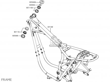 FRAME - EJ650A2 W650 2000 USA CALIFORNIA CANADA