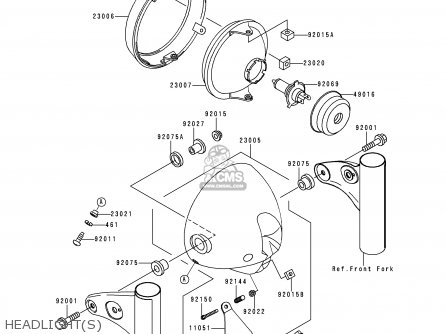HEADLIGHT(S) - EJ650A2 W650 2000 USA CALIFORNIA CANADA