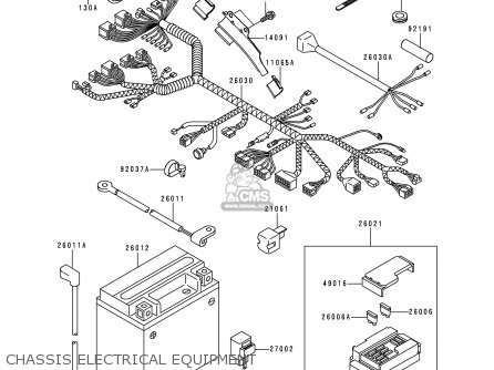 CHASSIS ELECTRICAL EQUIPMENT - EJ650A2 W650 2000 USA CALIFORNIA CANADA