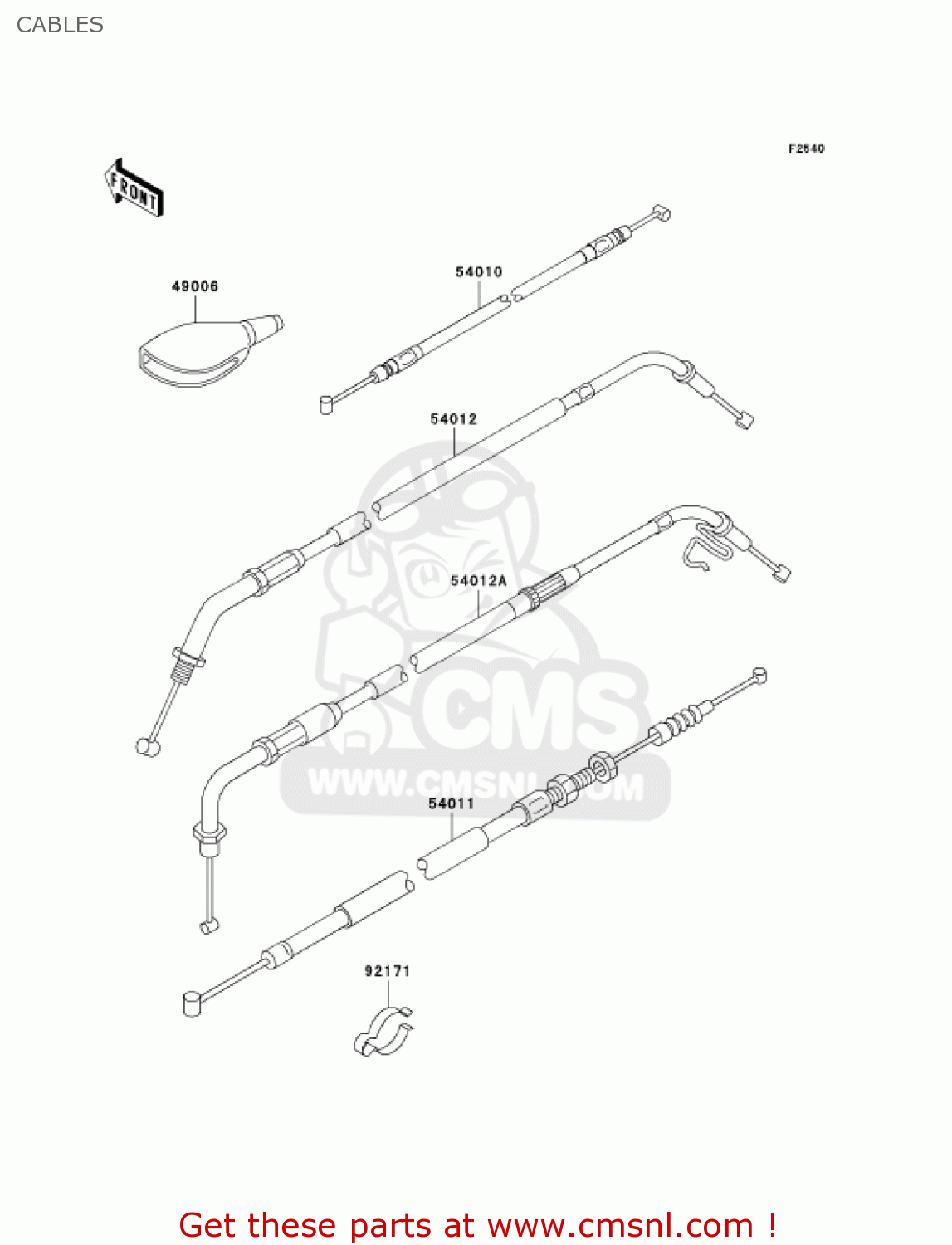 CABLES EJ650A3 W650 2001 USA CALIFORNIA CANADA