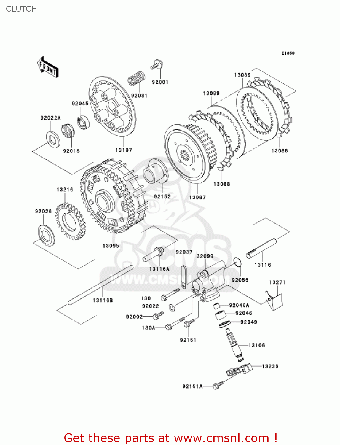 CLUTCH EJ650A3 W650 2001 USA CALIFORNIA CANADA