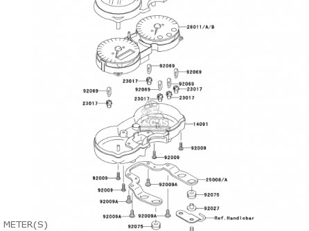 METER(S) - EJ650A3 W650 2001 USA CALIFORNIA CANADA