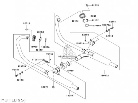 MUFFLER(S) - EJ650A3 W650 2001 USA CALIFORNIA CANADA