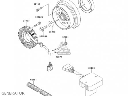 GENERATOR - EJ650A3 W650 2001 USA CALIFORNIA CANADA