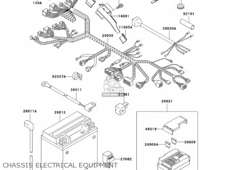 CHASSIS ELECTRICAL EQUIPMENT - EJ650A3 W650 2001 USA CALIFORNIA CANADA