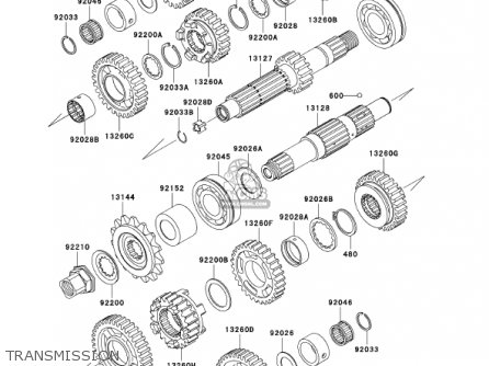 TRANSMISSION - EJ650A3 W650 2001 USA CALIFORNIA CANADA