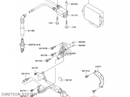 IGNITION SYSTEM - EJ650A3 W650 2001 USA CALIFORNIA CANADA