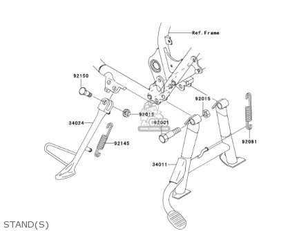 STAND(S) - EJ650A3 W650 2001 USA CALIFORNIA CANADA