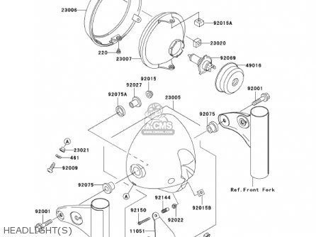 HEADLIGHT(S) - EJ650A3 W650 2001 USA CALIFORNIA CANADA