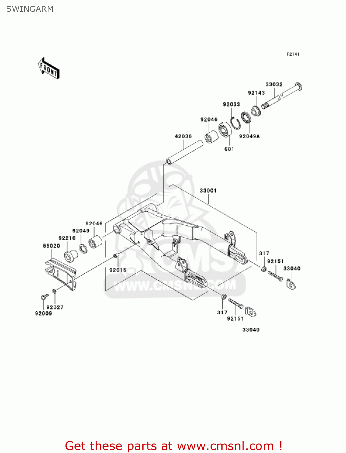 SWINGARM EJ650A4 W650 2002 CANADA