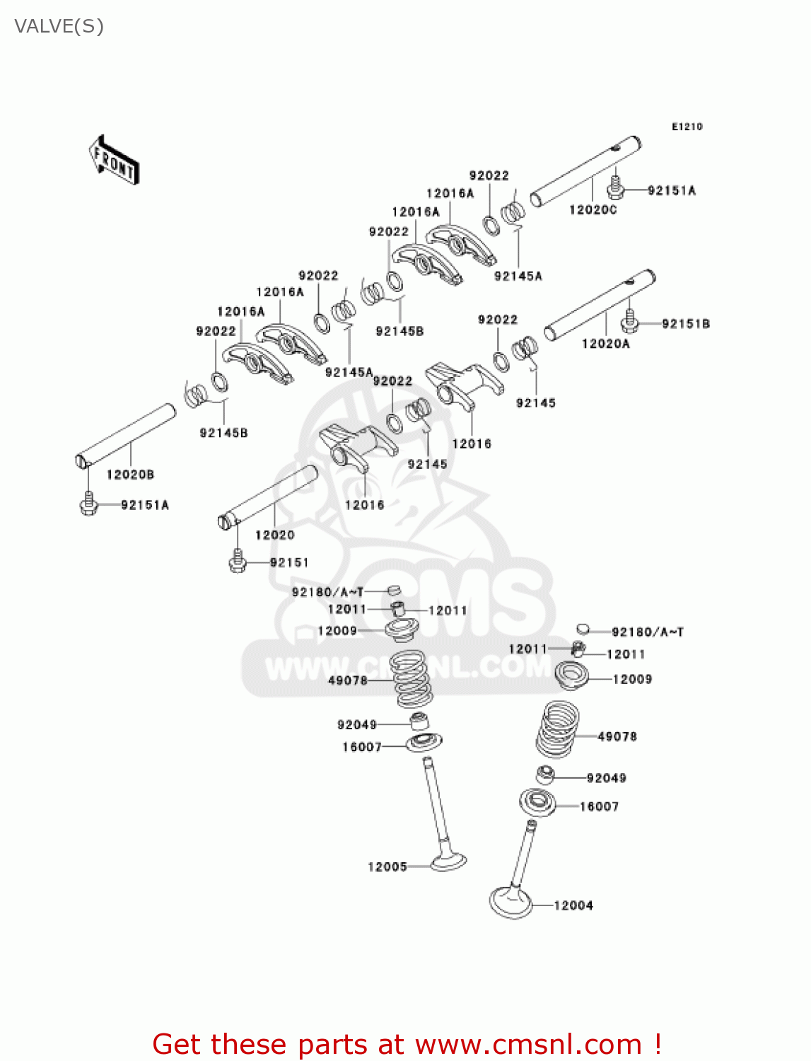 VALVE(S) EJ650A4 W650 2002 CANADA