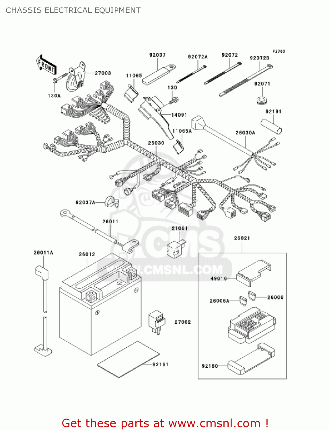 CHASSIS ELECTRICAL EQUIPMENT EJ650A4 W650 2002 CANADA