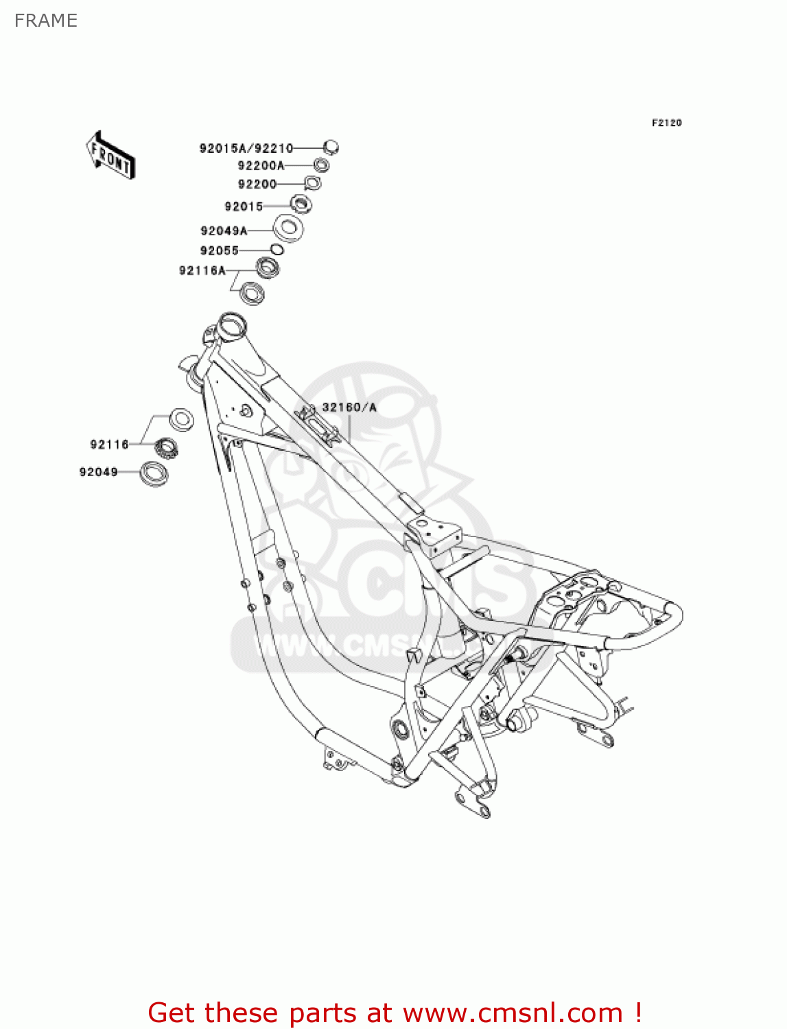FRAME EJ650A4 W650 2002 CANADA