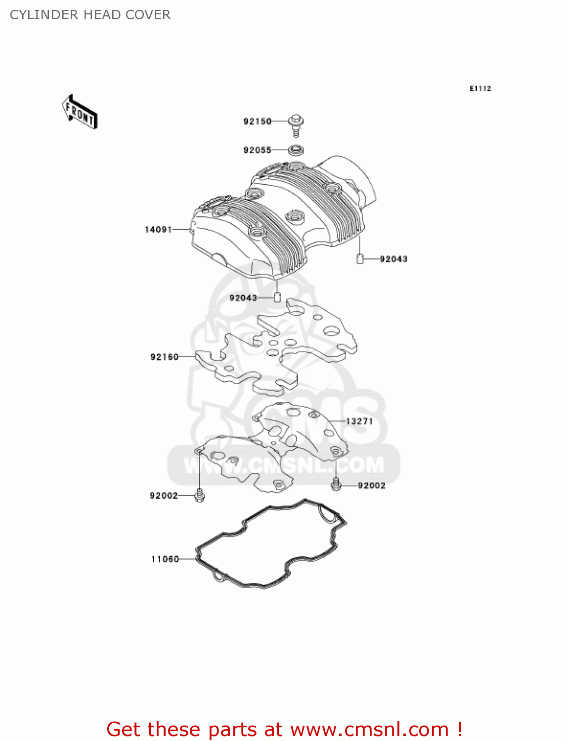 CYLINDER HEAD COVER EJ650A4 W650 2002 CANADA